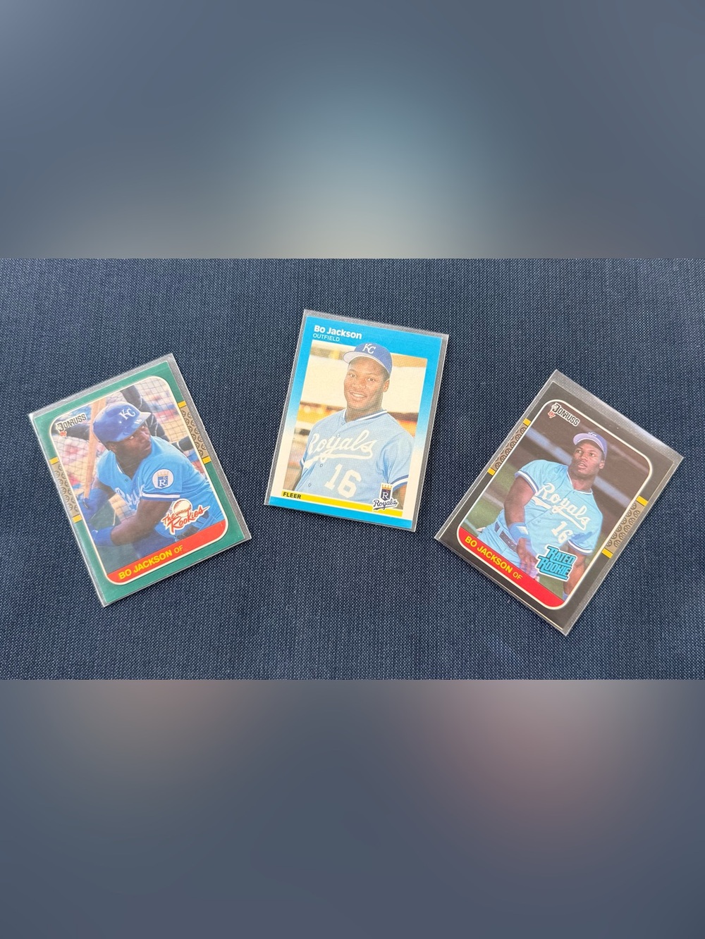 Set of Bo Jackson Baseball Cards